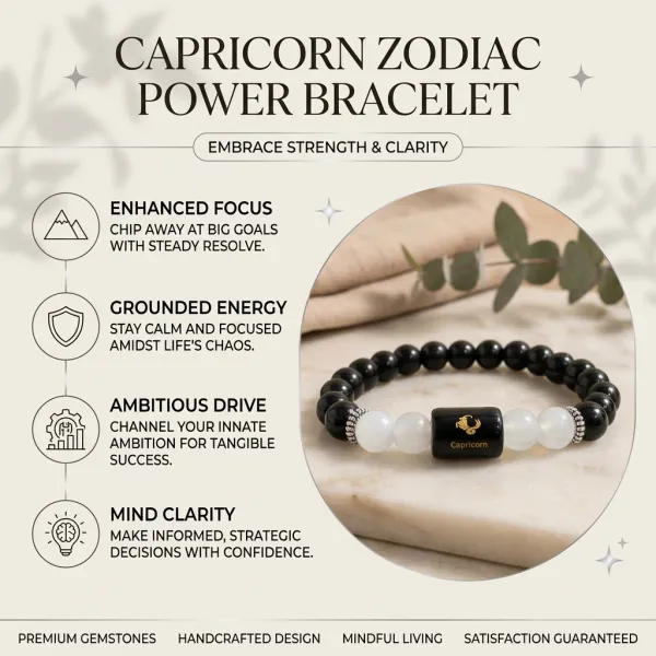Capricorn_(_Makara_)_Zodiac_Sign_Bracelet_8Mm