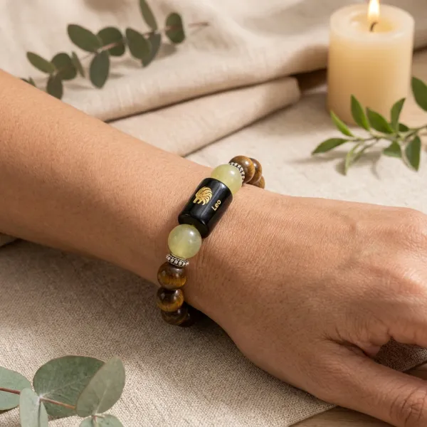 Leo_(_Singha_)_Zodiac_Sign_Bracelet_8Mm