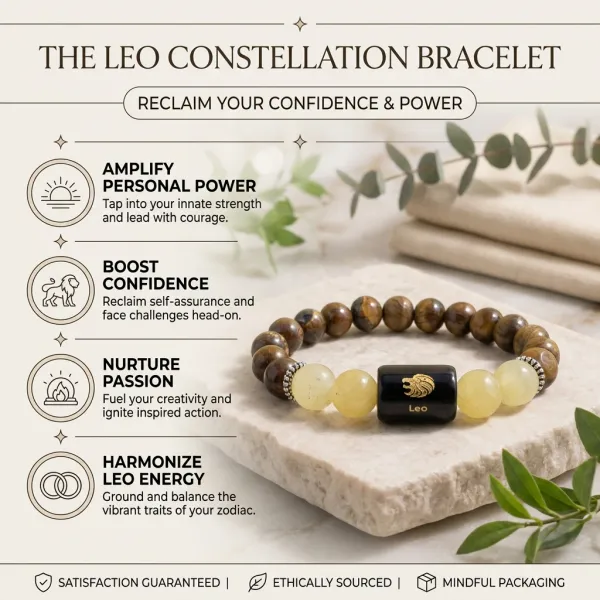Leo_(_Singha_)_Zodiac_Sign_Bracelet_8Mm