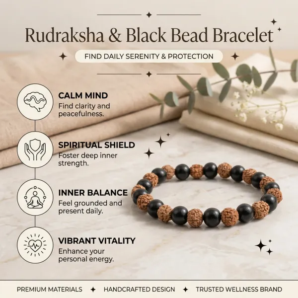 Rudraksha_&_Black_Obsidian_Bracelet