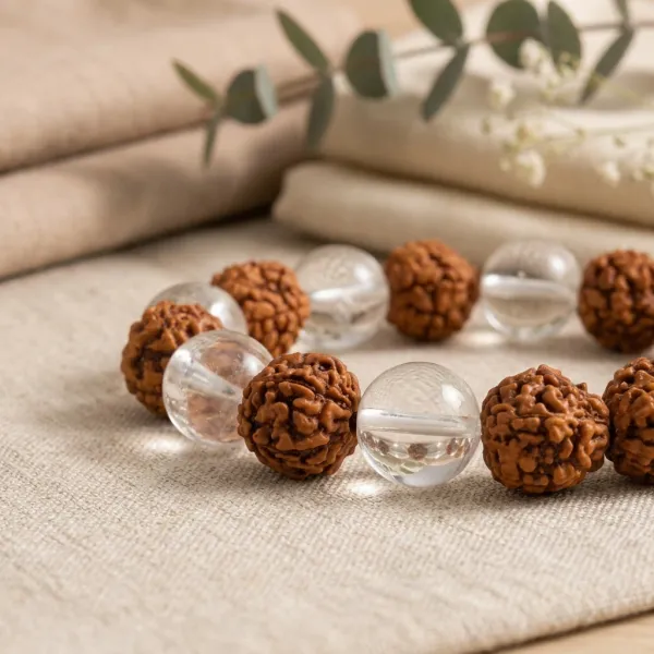 Rudraksha_&_Clear_Quartz_Bracelet