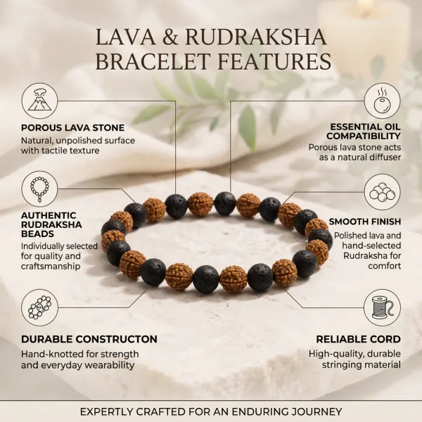 Rudraksha_&_Lava_Stone_Bracelet