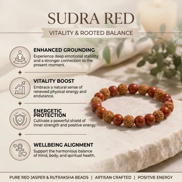 Rudraksha_&_Red_Jasper_Bracelet
