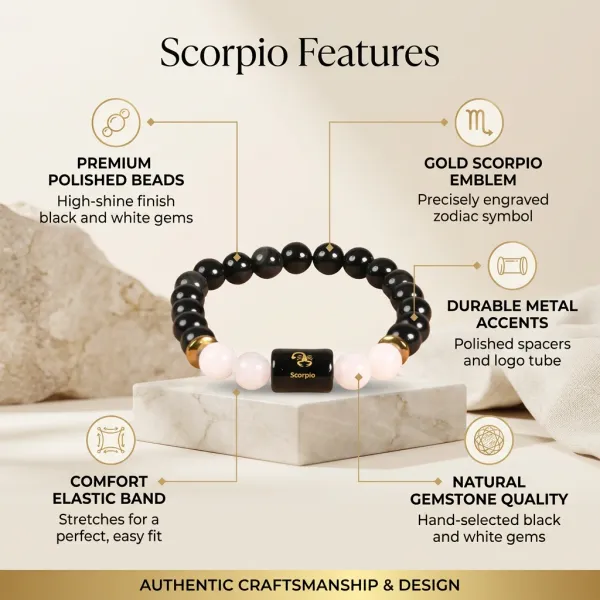 Scorpio_(_Vrishchika_)_Zodiac_Sign_Bracelet_8Mm