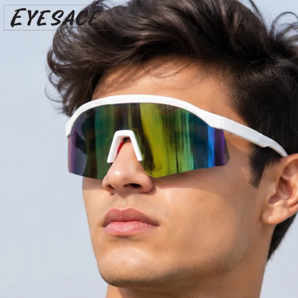 White_Metal_Wraparound_Shield_Mirrored_Sunglasses_For_Unisex