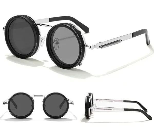 Silver_Metal_Adjustable_Tint_Round_Retro_Sunglasses_For_Unisex
