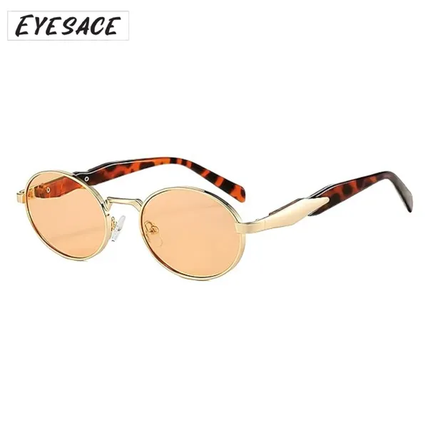 Gold_Stainless_Steel_Retro_Oval_Ellipse_Uv400_Sunglasses_For_Unisex