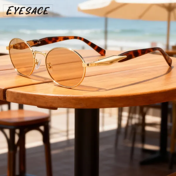 Gold_Stainless_Steel_Retro_Oval_Ellipse_Uv400_Sunglasses_For_Unisex