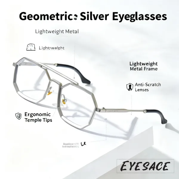 Silver_Metal_Square_Blue_Cut_Uv400_Sunglasses_For_Unisex
