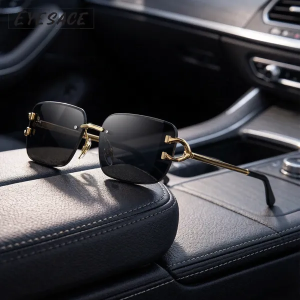 Gold_Black_Metal_Plastic_Uv400_Sunglasses_For_Unisex