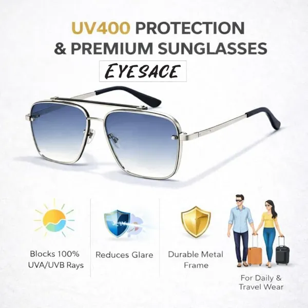 Silver_Metal_Plastic_Geometric_Uv400_Sunglasses_For_Unisex