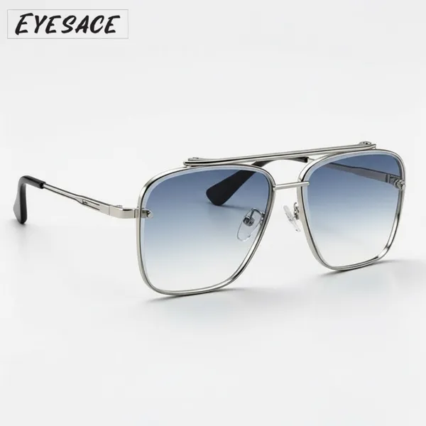 Silver_Metal_Plastic_Geometric_Uv400_Sunglasses_For_Unisex