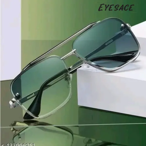 Silver_Metal_Plastic_Geometric_Uv400_Sunglasses_For_Unisex