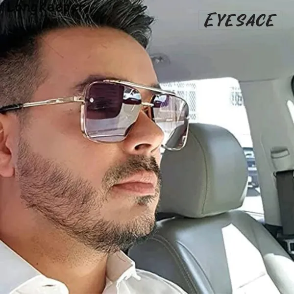Silver_Metal_Plastic_Geometric_Uv400_Sunglasses_For_Unisex