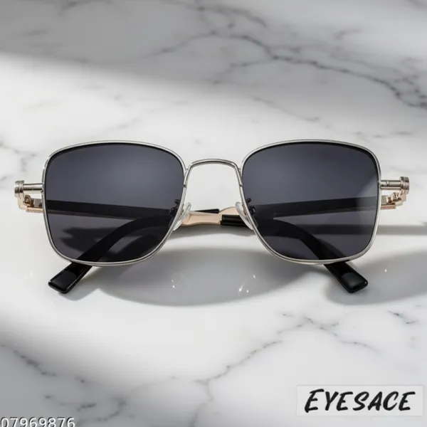 Silver_Metal_Square_Frame_Dark_Lens_Sunglasses_For_Unisex