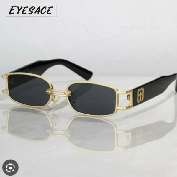 Black_Metal_Rectangular_Uv400_Sunglasses_For_Unisex
