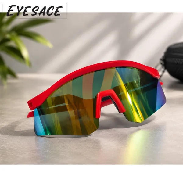 Red_Metal_Wraparound_Shield_Sunglasses_For_Unisex