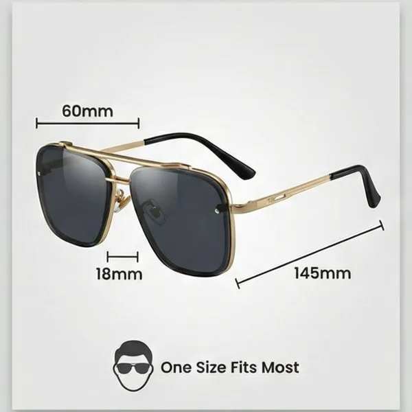 Gold_Metal_Square_Frame_Dark_Lens_Sunglasses_For_Unisex