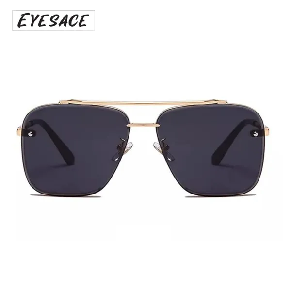 Gold_Metal_Square_Frame_Dark_Lens_Sunglasses_For_Unisex