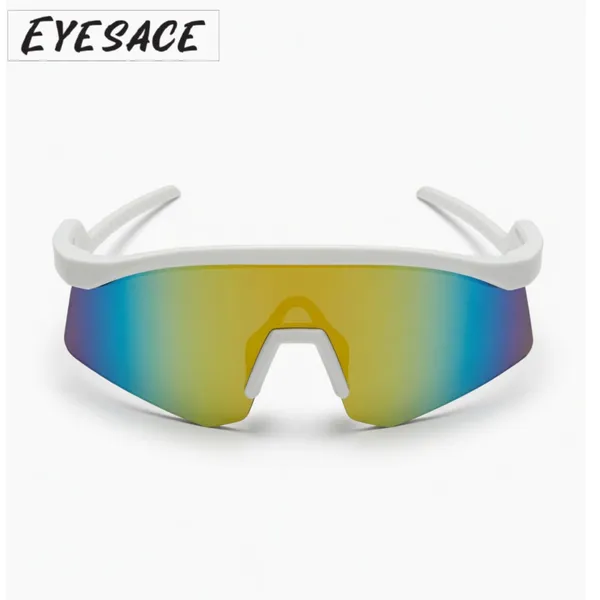 White_Metal_Wraparound_Shield_Mirrored_Sunglasses_For_Unisex