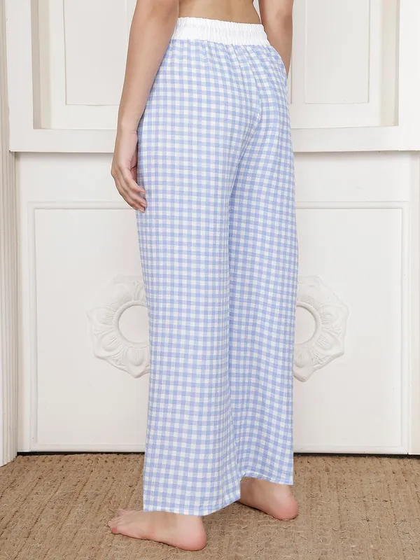 Blue_Crush_Checkered_Wide_Leg_Pajama_Pants_For_Women
