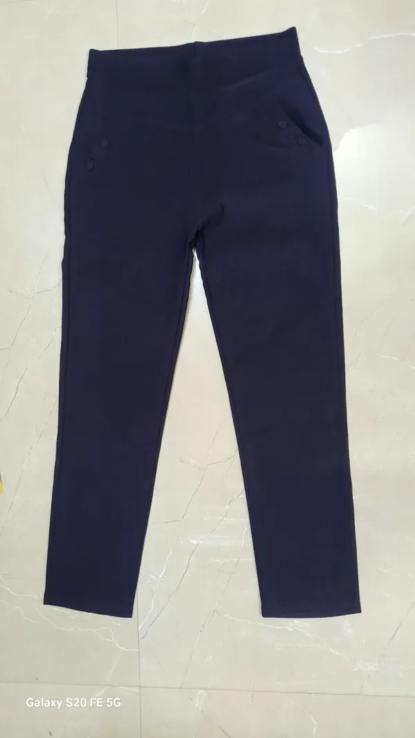 Navy_Spandex_Blend_Slim_Fit_Ankle_Length_Trousers_For_Women