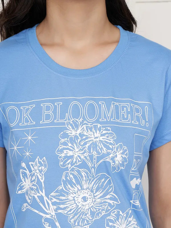 Blue_Cotton_Regular_Fit_Graphic_T-Shirt_For_Women