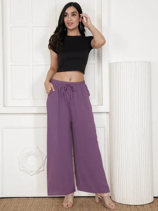 Purple_Chiffon_Wide_Leg_Palazzo_Trousers_For_Women