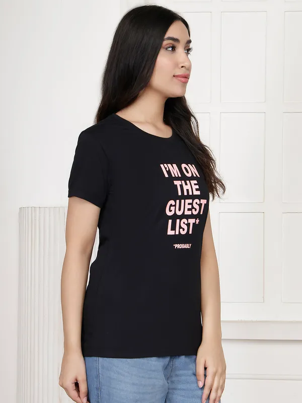 Black_Cotton_Relaxed_Fit_Graphic_T-Shirt_For_Women