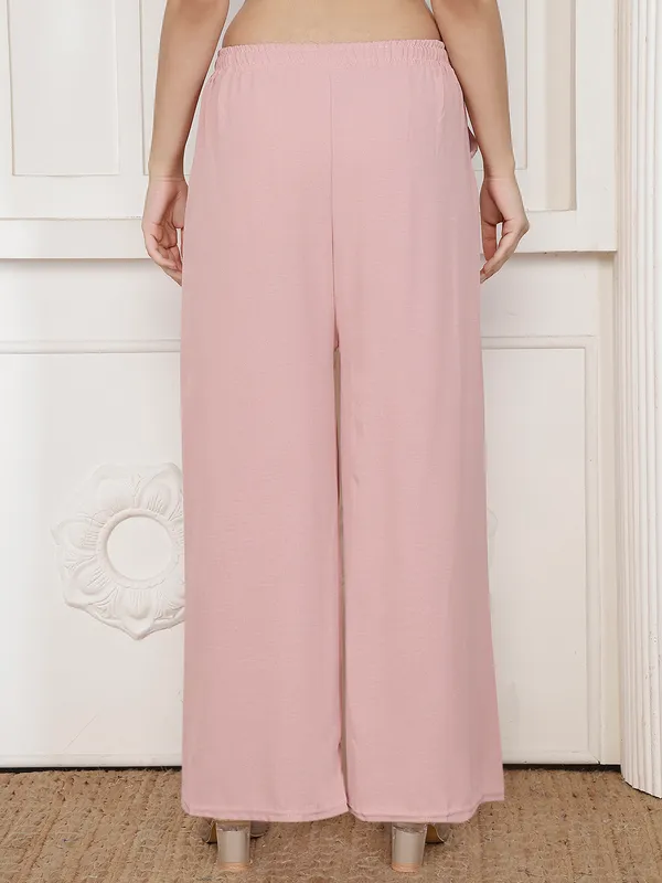 Pink_Chiffon_Wide_Leg_Palazzo_Pants_For_Women