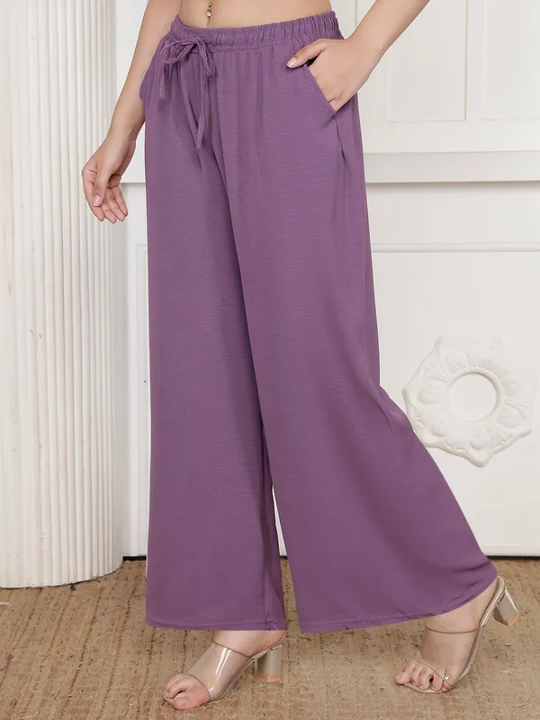Purple_Chiffon_Wide_Leg_Palazzo_Trousers_For_Women