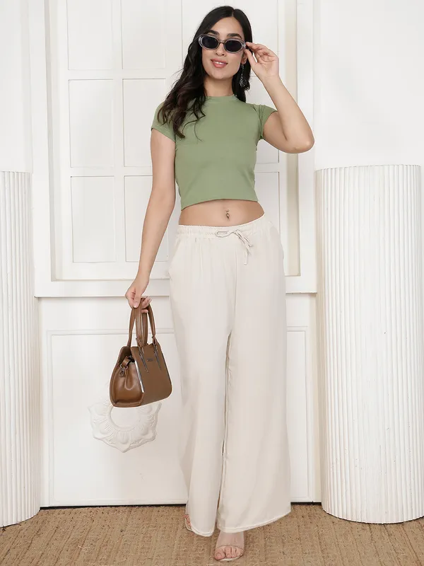 Ivory_Chiffon_Wide_Leg_Palazzo_Pants_For_Women