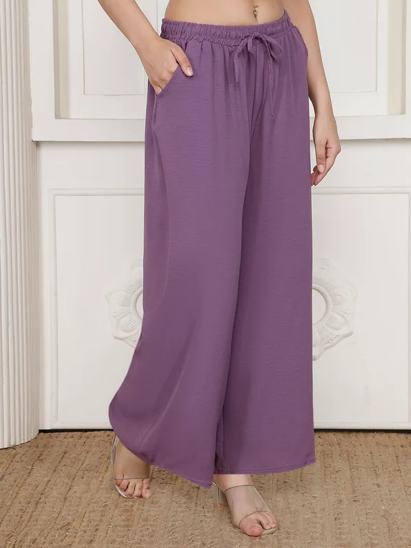 Purple_Chiffon_Wide_Leg_Palazzo_Trousers_For_Women