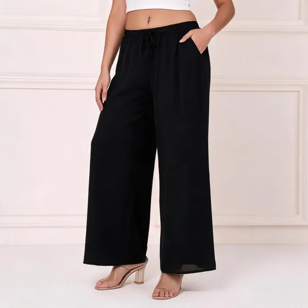 Black_Chiffon_Wide_Leg_Palazzo_Trousers_For_Women