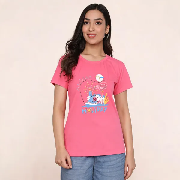 Pink_Cotton_Regular_Fit_Graphic_T-Shirt_For_Women