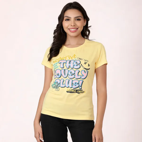 Yellow_Cotton_Regular_Fit_Graphic_T-Shirt_For_Women