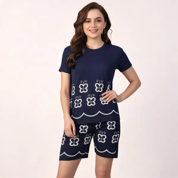 Navy_Ribbed_Cotton_Lycra_Regular_Fit_Printed_Lounge_Set_For_Women