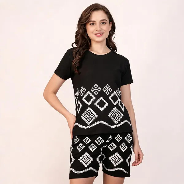 Black_Ribbed_Cotton_Lycra_Regular_Fit_Printed_Lounge_Set_For_Women