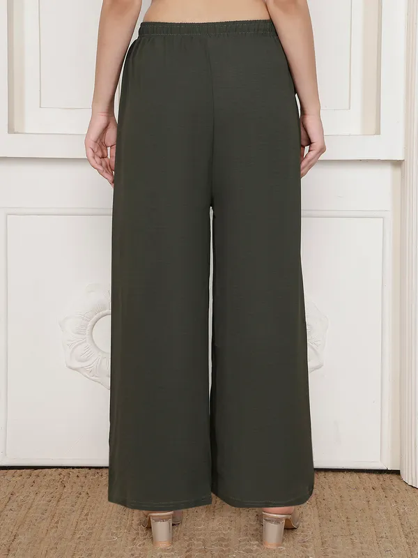 Olive_Chiffon_Wide_Leg_Palazzo_Trousers_For_Women