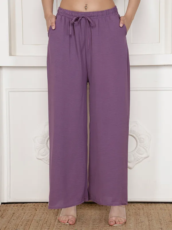 Purple_Chiffon_Wide_Leg_Palazzo_Trousers_For_Women
