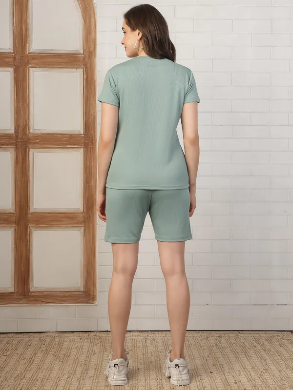 Sage_Green_Ribbed_Cotton_Lycra_Printed_Lounge_Set_For_Women