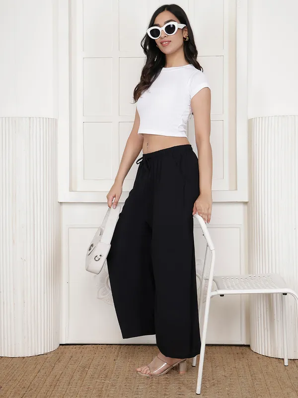Black_Chiffon_Wide_Leg_Palazzo_Trousers_For_Women