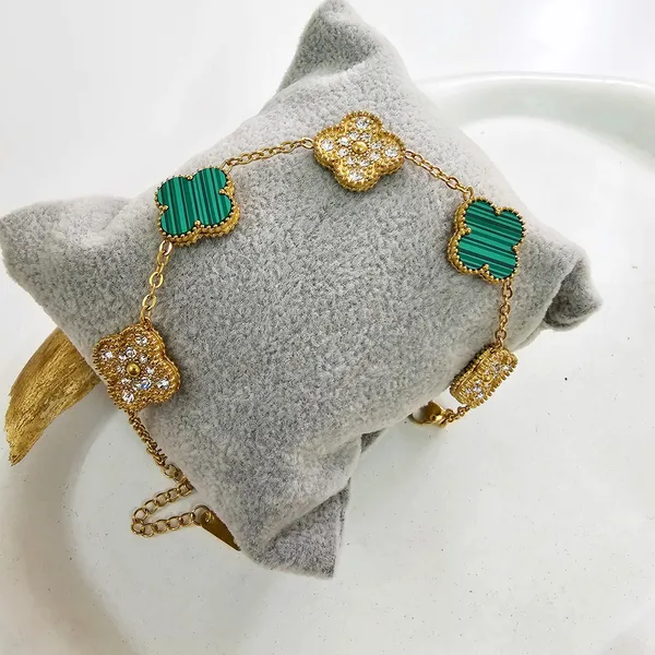 Green_&_Gold_Crystal_Clover_Bracelet