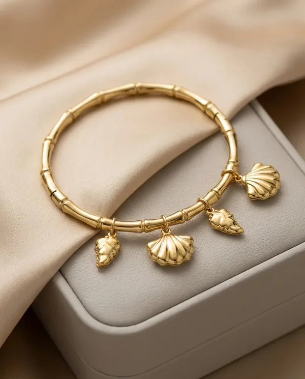 Gold_Bamboo_Kada_With_Hanging_Shell