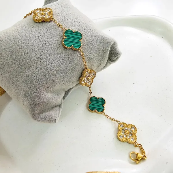 Green_&_Gold_Crystal_Clover_Bracelet