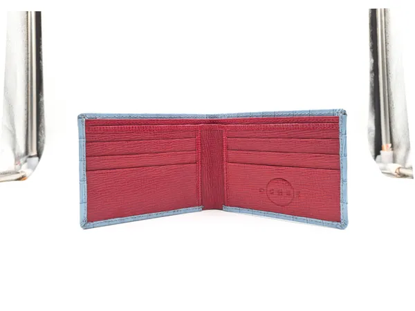 Blue_Croco_Sleek_Bifold_Mens_Wallet