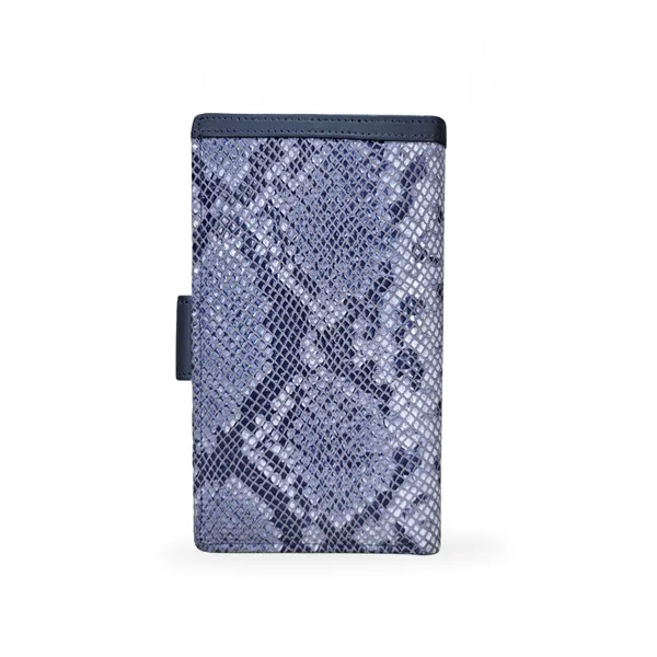 Blue_Snake_Print_Slim_Wallet_For_Everyday_Use