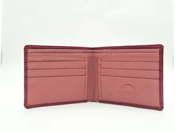 Metallic_Cherry_Croco_Sleek_Bifold_Mens_Wallet
