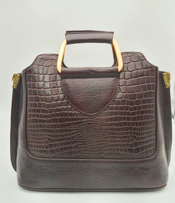Brown_Faux_Leather_Structured_Handbag_For_Women
