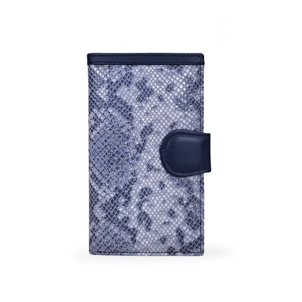 Blue_Snake_Print_Slim_Wallet_For_Everyday_Use